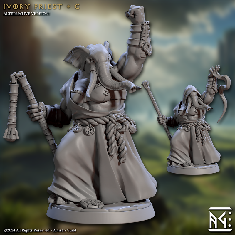 Ivory Priests 3D-printed model