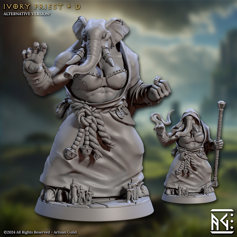 Ivory Priests 3D-printed model