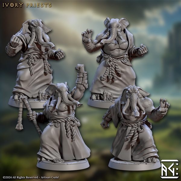 Ivory Priests 3D-printed model