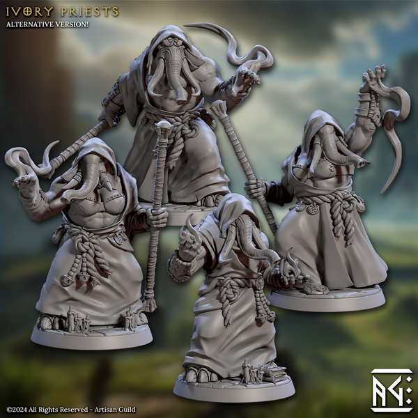 Ivory Priests 3D-printed model