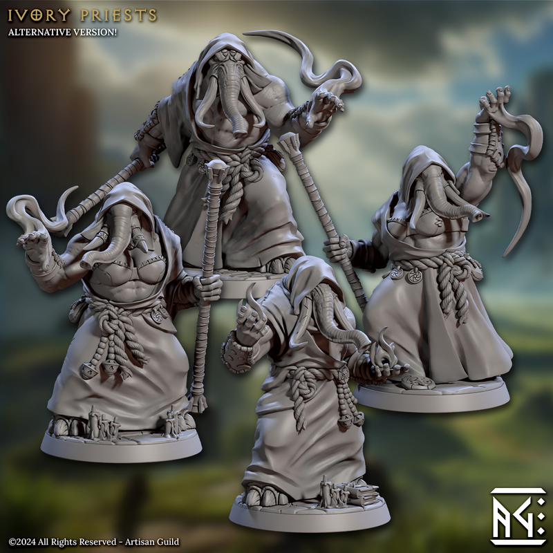 Ivory Priests 3D-printed model