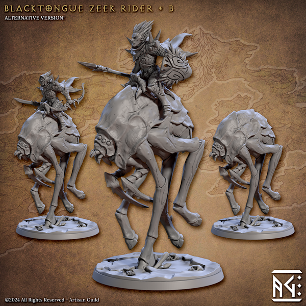 Zeek Riders 3D-printed model
