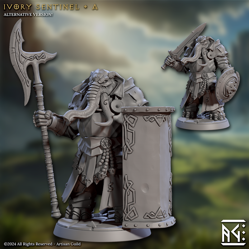 Ivory Sentinels 3D-printed model