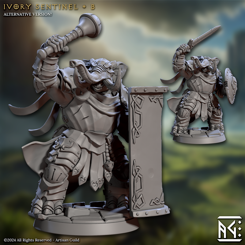 Ivory Sentinels 3D-printed model
