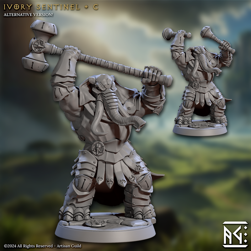 Ivory Sentinels 3D-printed model
