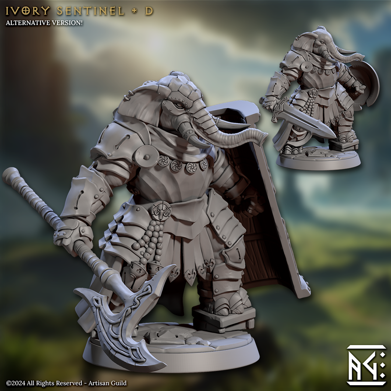 Ivory Sentinels 3D-printed model