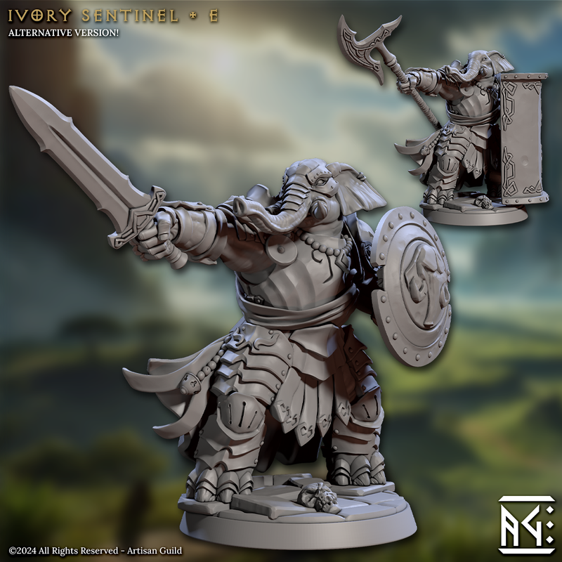 Ivory Sentinels 3D-printed model