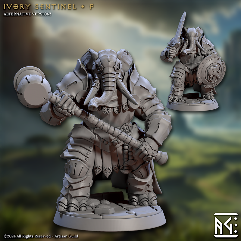 Ivory Sentinels 3D-printed model