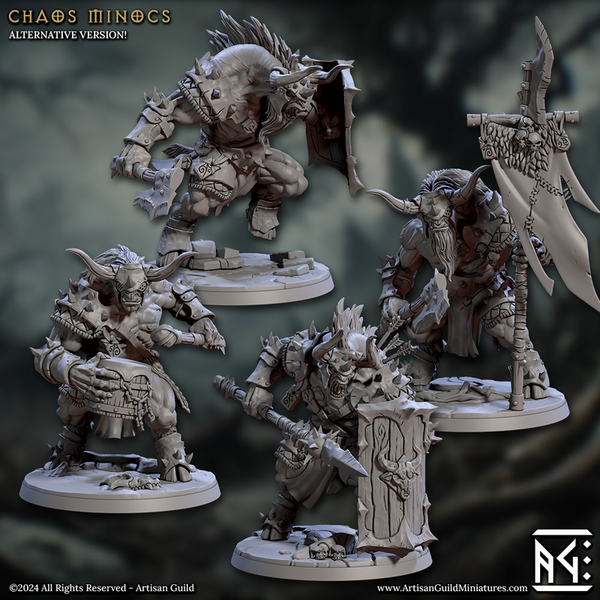 Chaos Minocs 3D-printed model