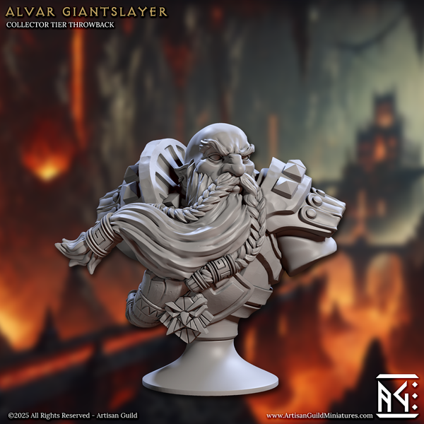 Alvar Giantslayer Bust 3D-printed model