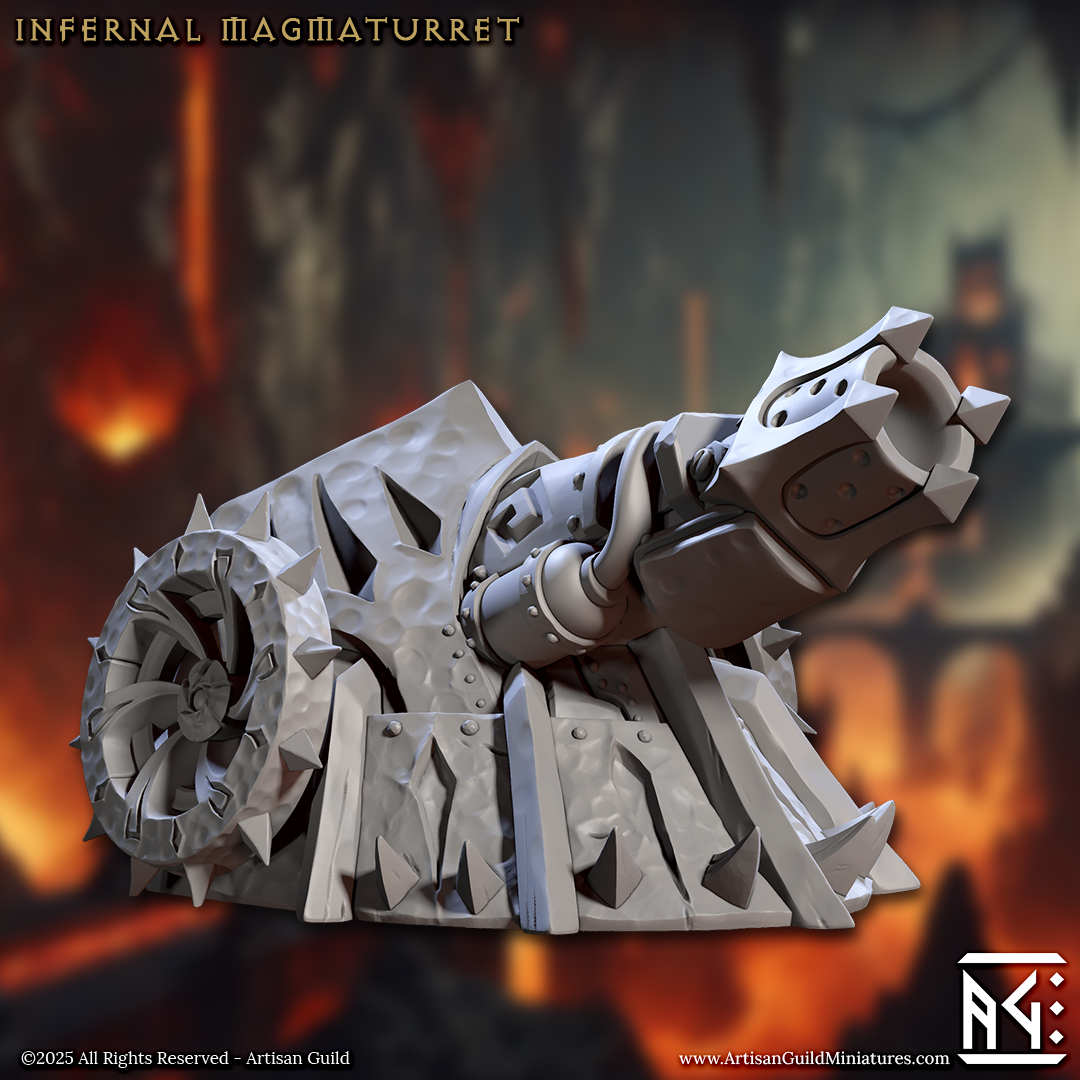 Infernal Magmaturrent 3D-printed model