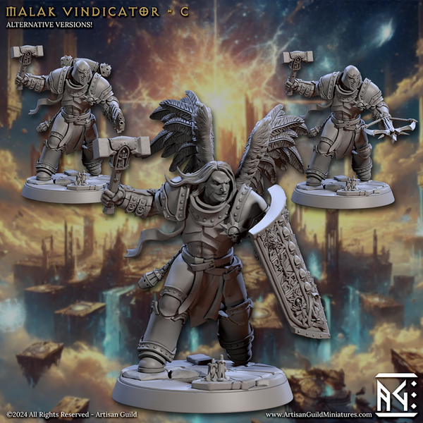 Malakim Vindicators 3D-printed model