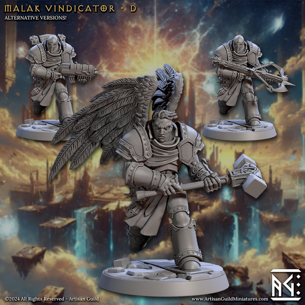 Malakim Vindicators 3D-printed model