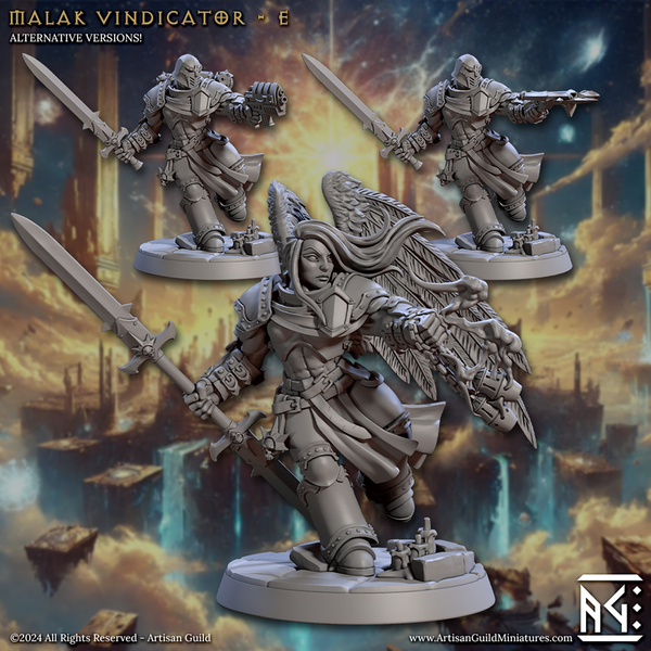 Malakim Vindicators 3D-printed model