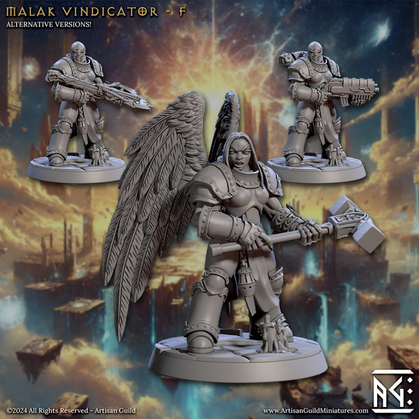 Malakim Vindicators 3D-printed model