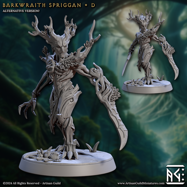 Barkwraith Spriggan 3D-printed model