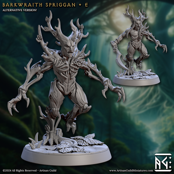 Barkwraith Spriggan 3D-printed model