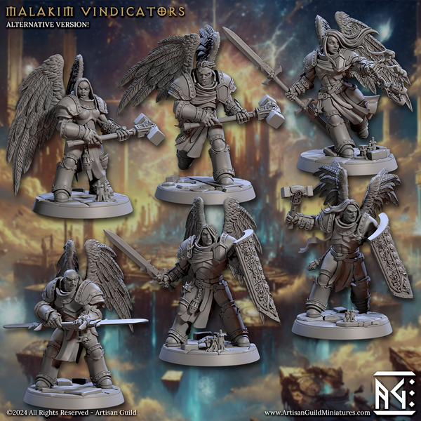 Malakim Vindicators 3D-printed model