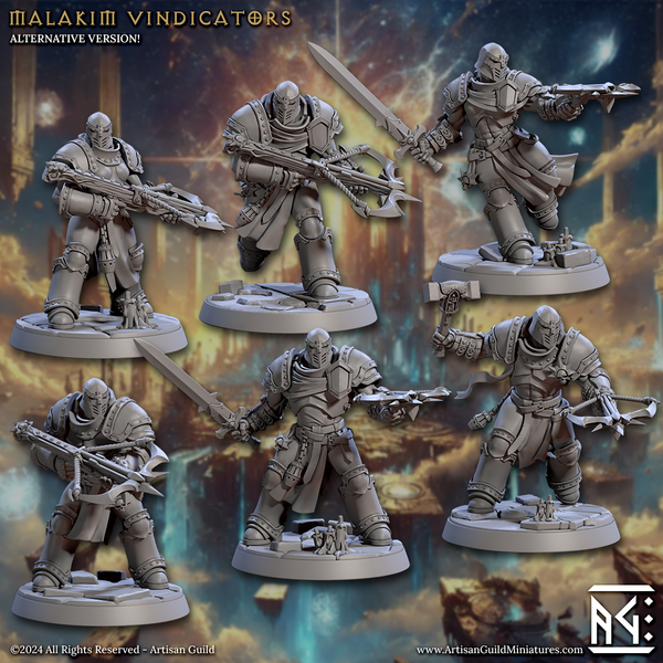 Malakim Vindicators 3D-printed model