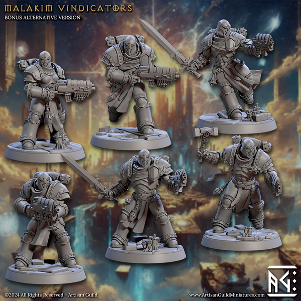 Malakim Vindicators 3D-printed model