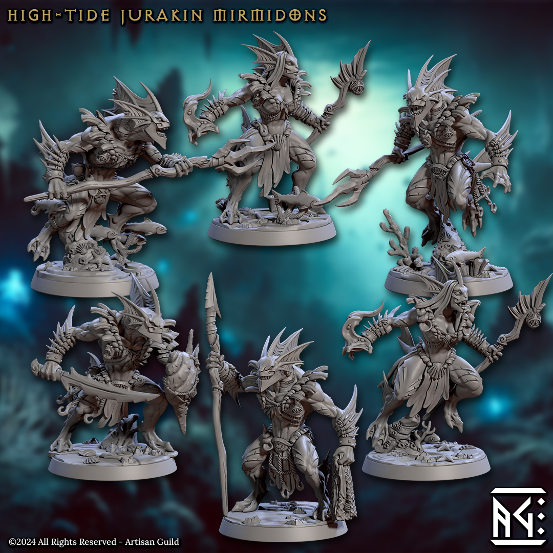 High-Tide Jurakin Mirmidon 3D-printed model