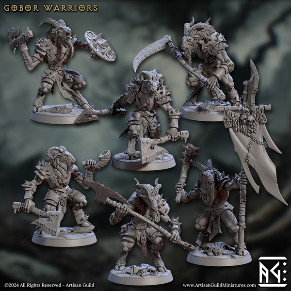 Gobor Warriors 3D-printed model