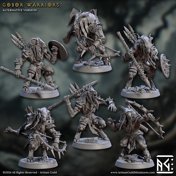 Gobor Warriors 3D-printed model