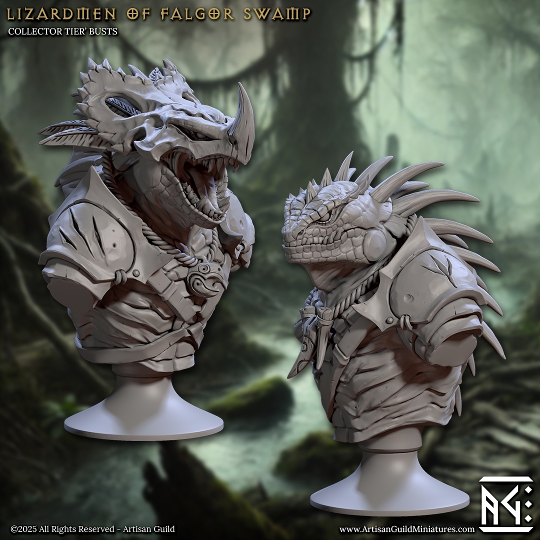 Lizardmen Of Falgor Swamp Bust