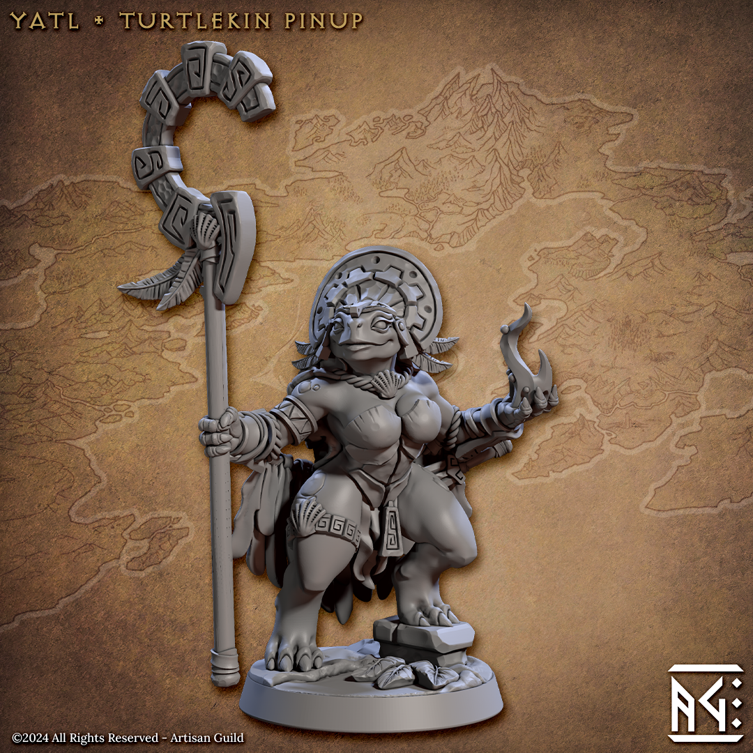 Yatl Turtlekin 3D-printed model