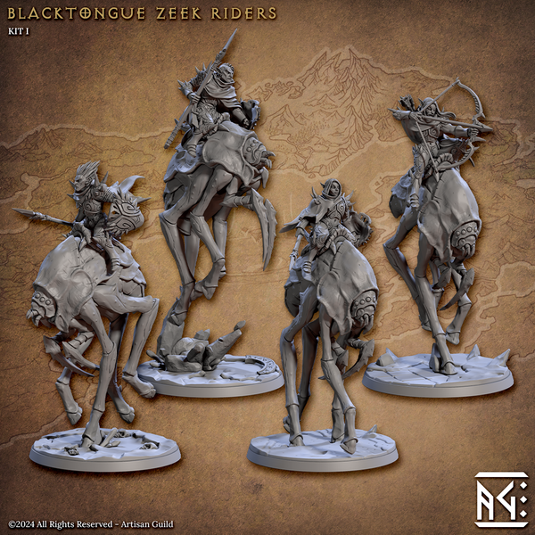 Zeek Riders 3D-printed model