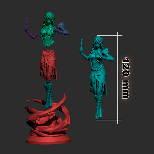Morrigan 3D-printed model