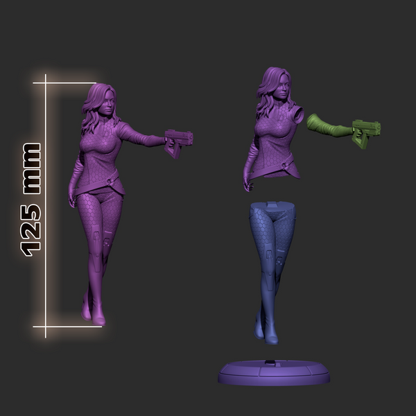 Miranda 3D-printed model