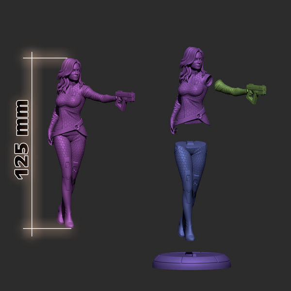 Miranda 3D-printed model
