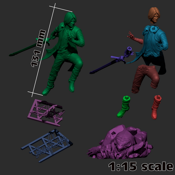 Dante 3D-printed model