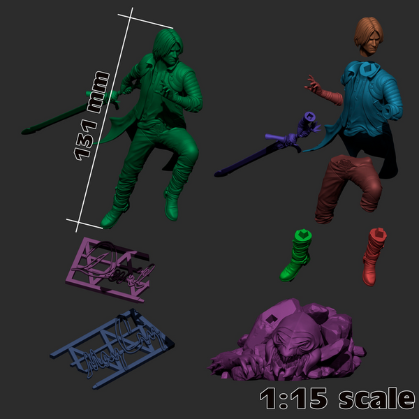 Dante 3D-printed model