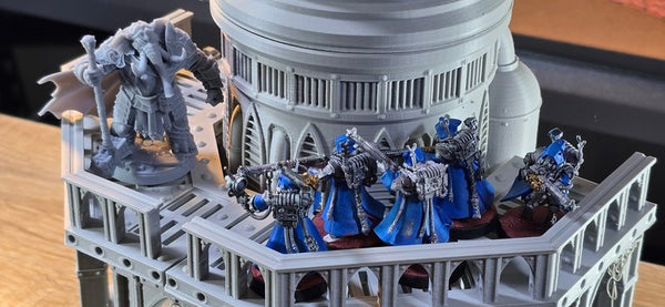 Damochles Industrial Ruins Chimney A 3D-printed model