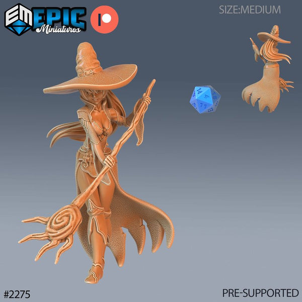 Young Witch 3D-printed model