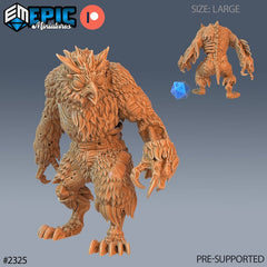 Zombie Owlbear 3D-printed model