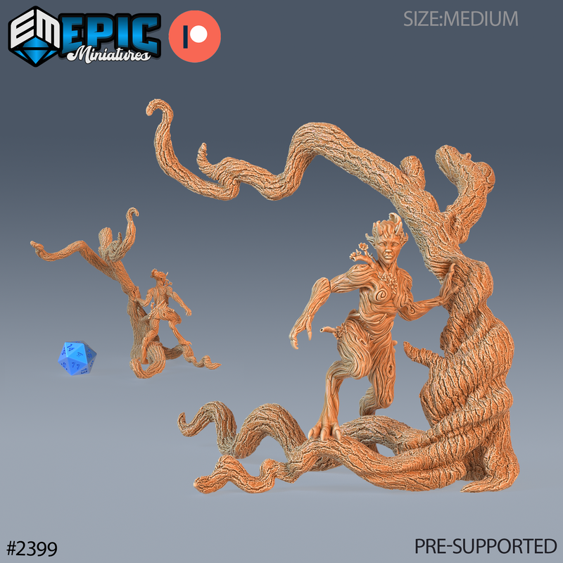 Wood Dryad 3D-printed model