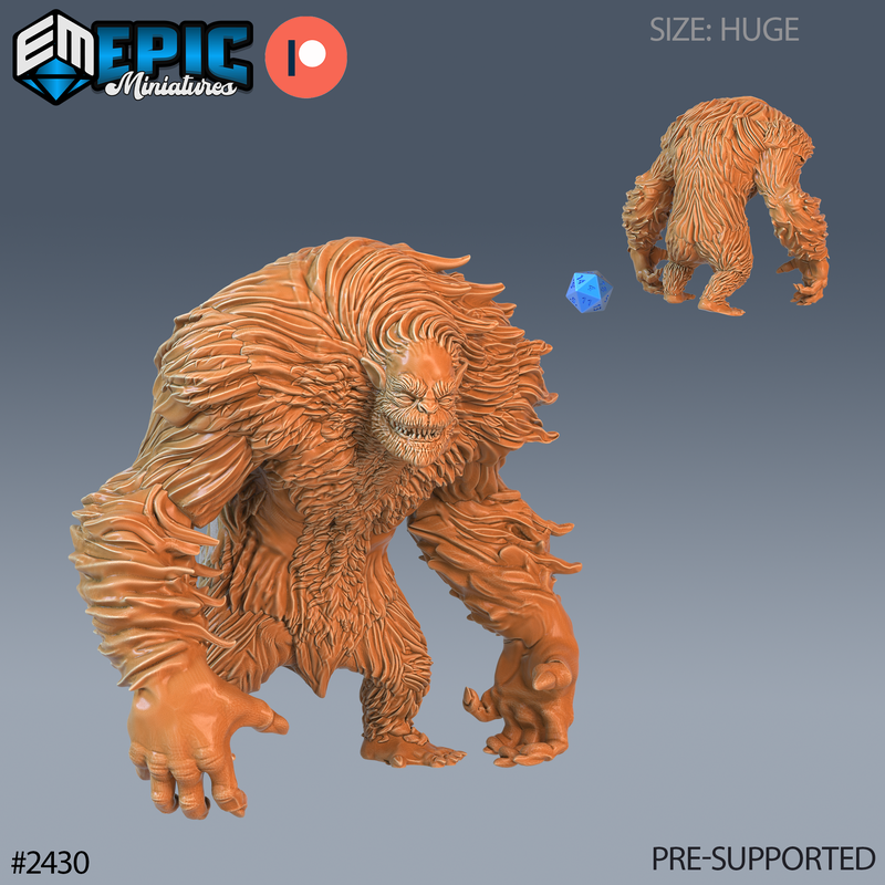 Yeti Abomination 3D-printed model