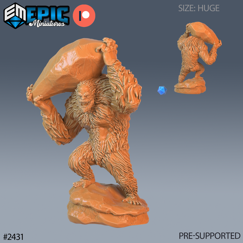 Yeti Abomination 3D-printed model