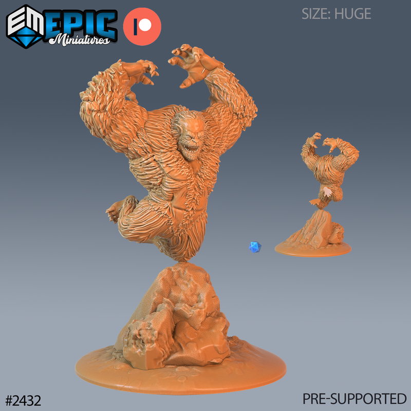 Yeti Abomination 3D-printed model