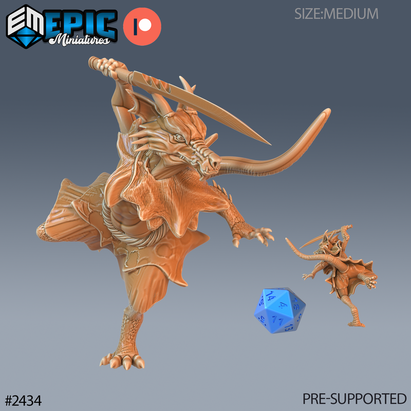 Winter Kobold Warrior 3D-printed model