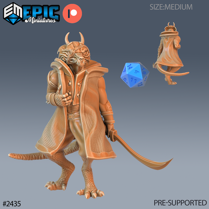 Winter Kobold Captain 3D-printed model