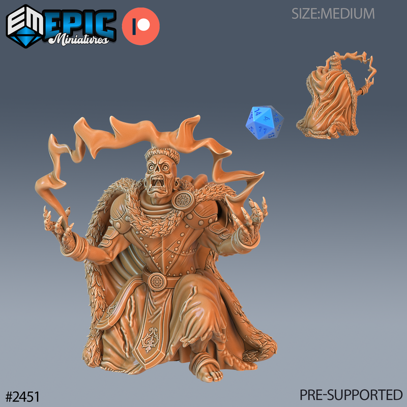 Zombie King 3D-printed model
