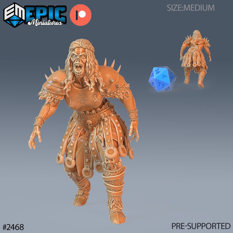 Zombie Knight Female 3D-printed model