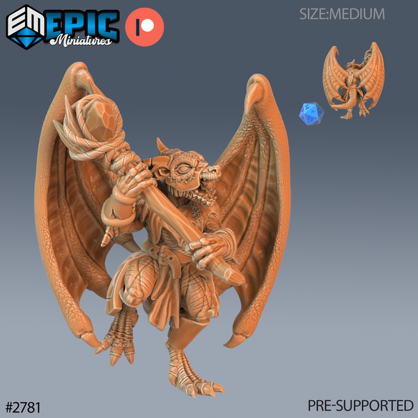 Winged Kobold Tribe 3D-printed model