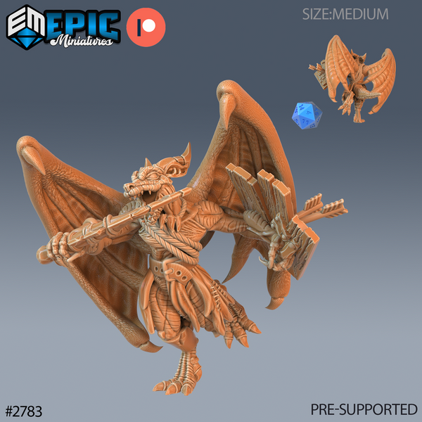 Winged Kobold Tribe 3D-printed model