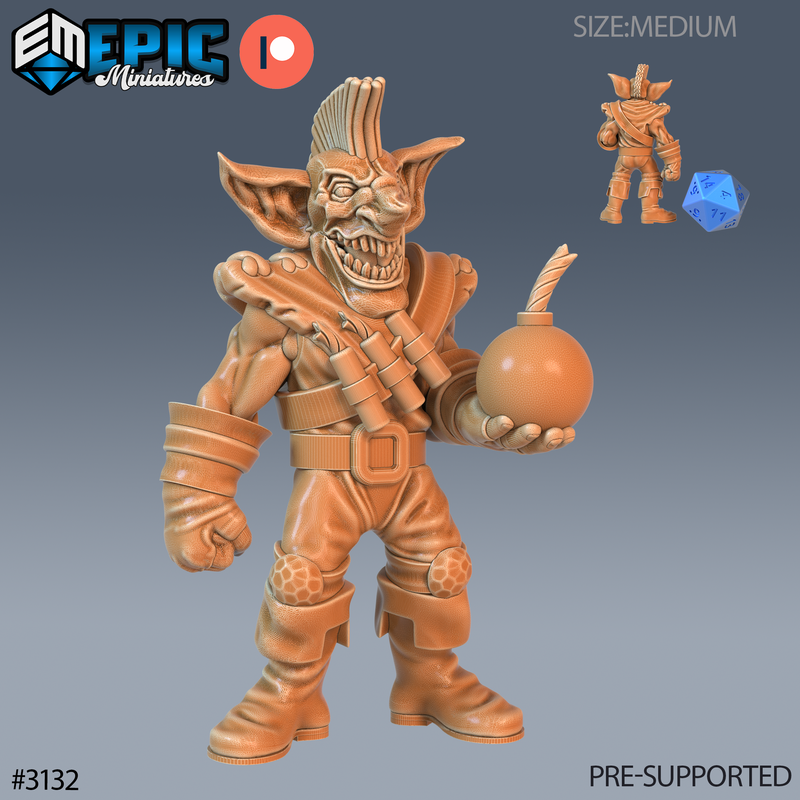 Wicked Goblin Tribe 3D-printed model
