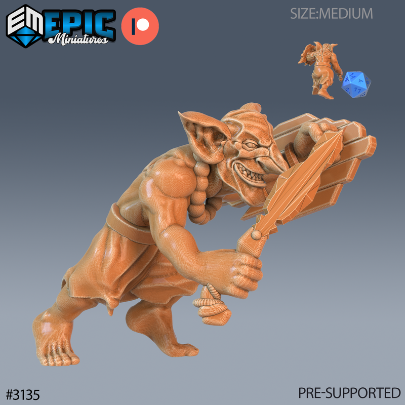 Wicked Goblin Tribe 3D-printed model